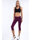 Amaranth 3/4 fitted sports leggings MR81183 - Online store - Boutique